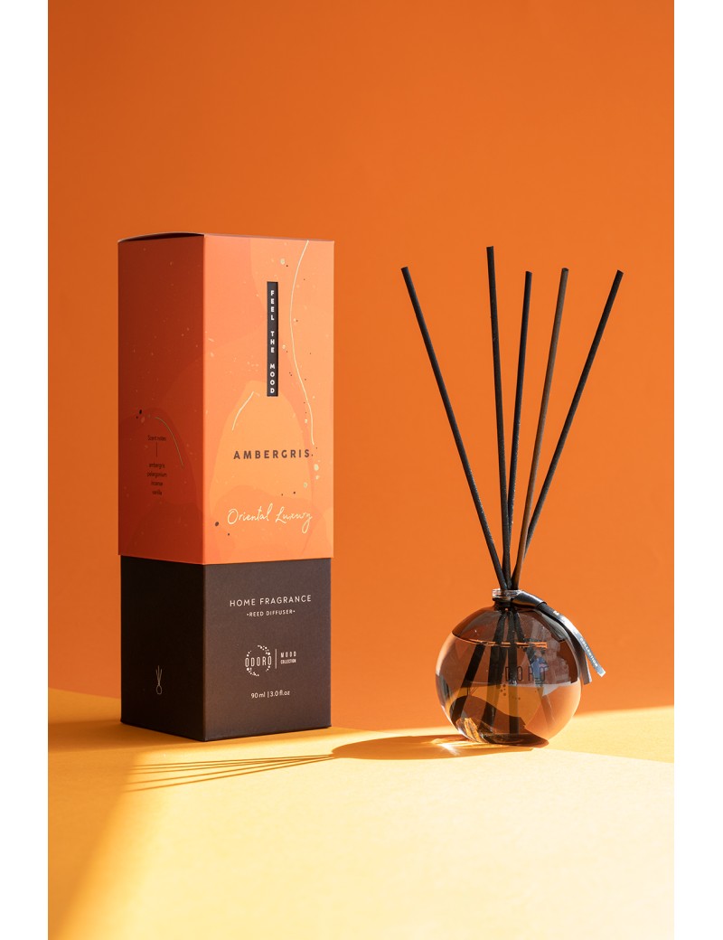 Ambergris — difuzor cu bețișoare, parfum de casă Odoro